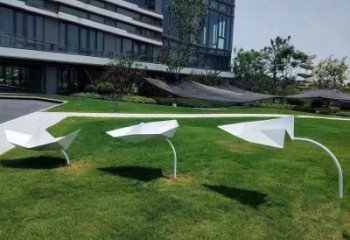 紙船雕塑訂做，彩鋼制作，民俗折紙船雕塑優選