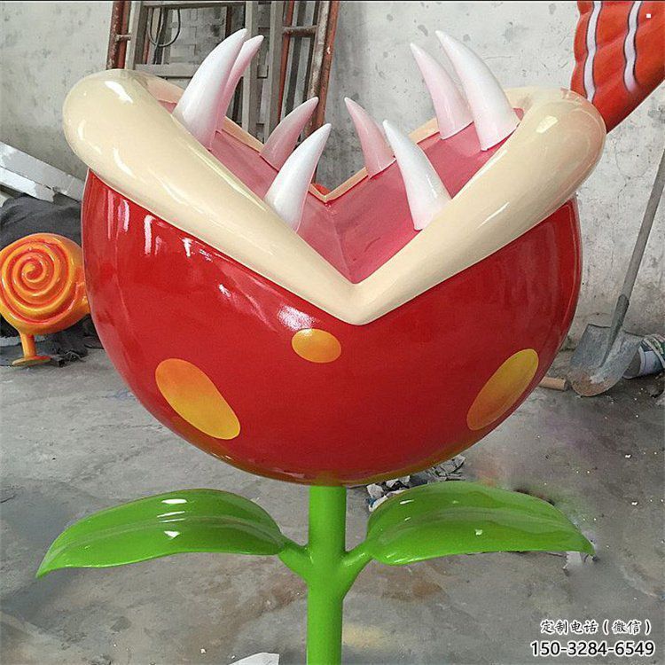 食人花雕塑廠家,美陳雕塑,抽象食人花雕塑預定 食人花雕塑廠家,美陳雕塑,抽象食人花雕塑預定