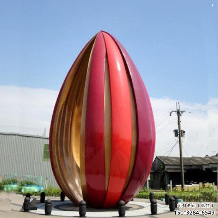 郁金香雕塑定價，街景小品，不銹鋼郁金香雕塑工廠