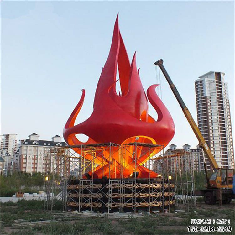 火炬雕塑優(yōu)選，陸地擺件，不銹鋼火炬雕塑供應