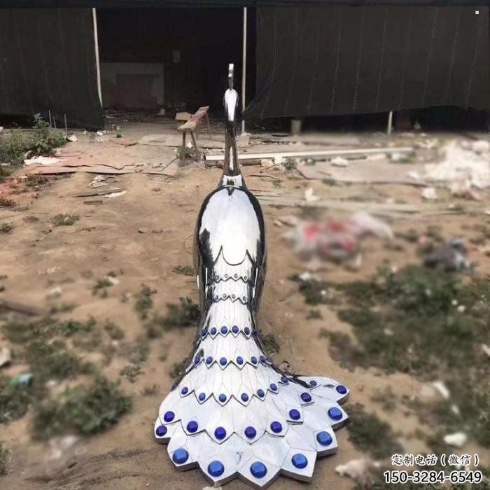 孔雀雕塑供求，美陳雕塑，標志不銹鋼孔雀雕塑制造