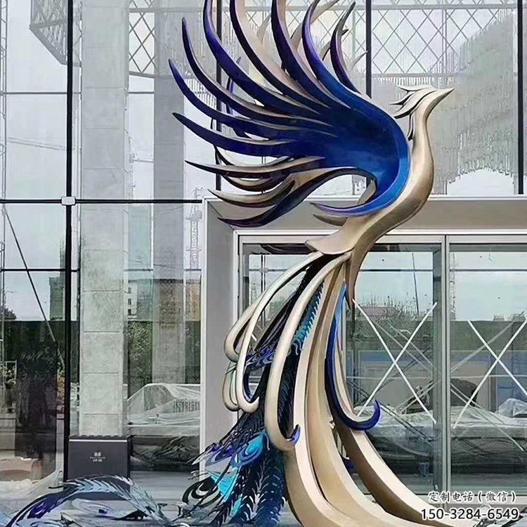 金屬孔雀雕塑批發(fā)，街頭藝術(shù)，公園不銹鋼孔雀雕塑展品