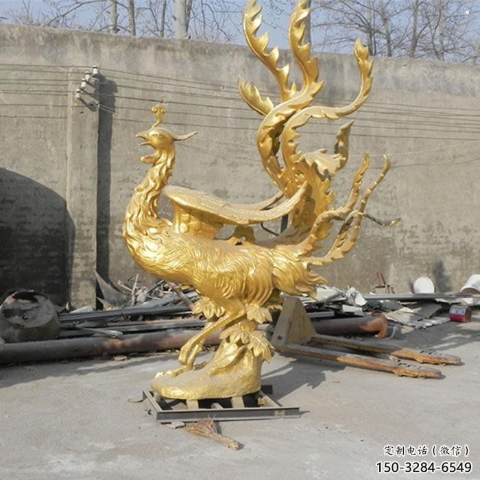 孔雀雕塑訂做，景區(qū)案例，藝術(shù)銅孔雀雕塑定制廠家