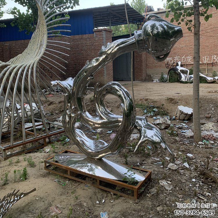 波浪雕塑展品,彩鋼制作,不銹鋼波浪雕塑精品 波浪雕塑展品,彩鋼制作,不銹鋼波浪雕塑精品