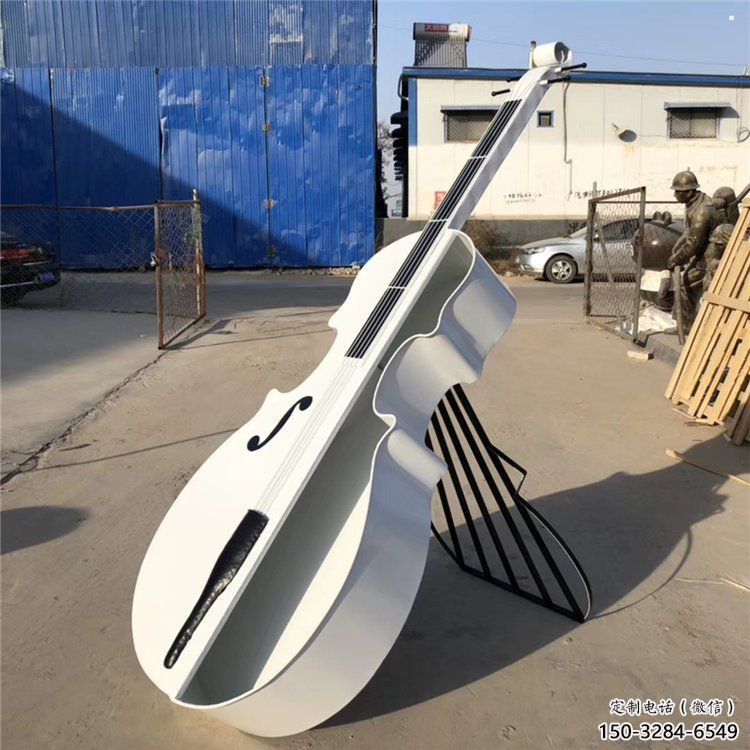 提琴雕塑生產，白鋼構件，金屬烤漆提琴雕塑通用
