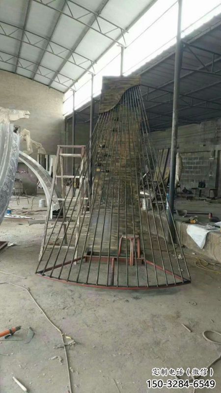 馬頭琴雕塑定做，廣場雕塑，不銹鋼馬頭琴雕塑提供