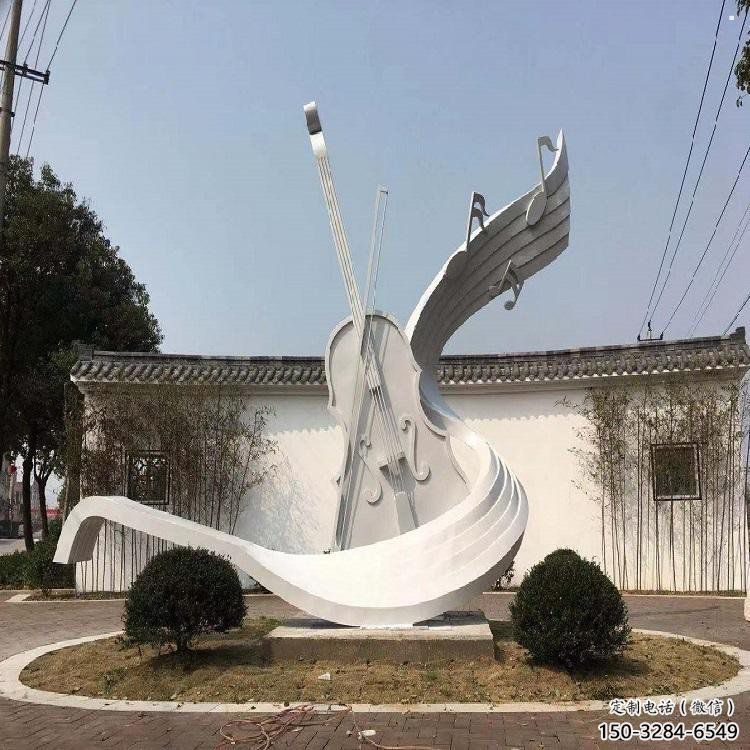 小提琴雕塑精選，景觀概念，不銹鋼小提琴雕塑生產(chǎn)