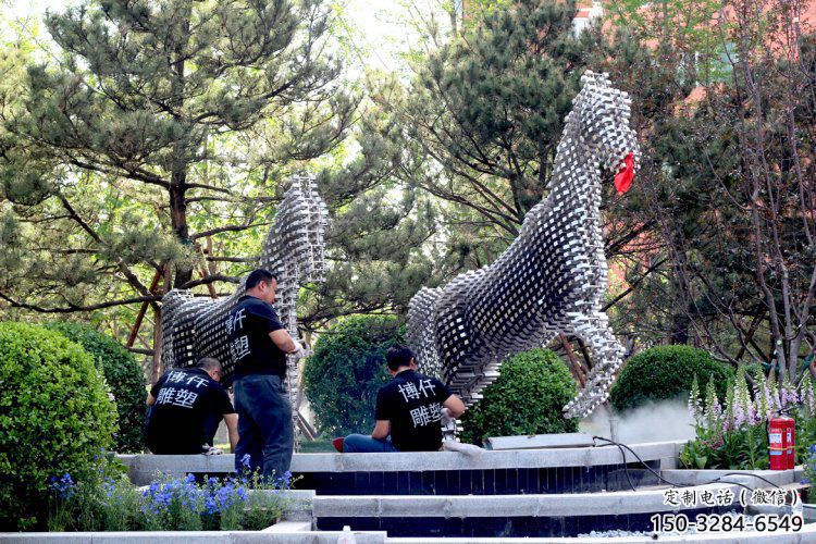 方塊馬雕塑標(biāo)準(zhǔn),拉絲工藝,裝飾方塊馬雕塑精品 方塊馬雕塑標(biāo)準(zhǔn),拉絲工藝,裝飾方塊馬雕塑精品