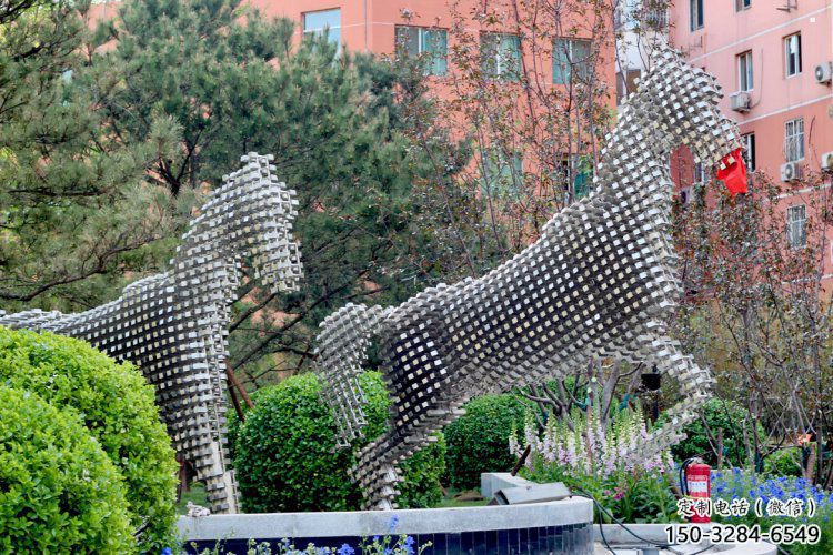 方塊馬雕塑標準,陸地擺件,戶外方塊馬雕塑定制 方塊馬雕塑標準,陸地擺件,戶外方塊馬雕塑定制