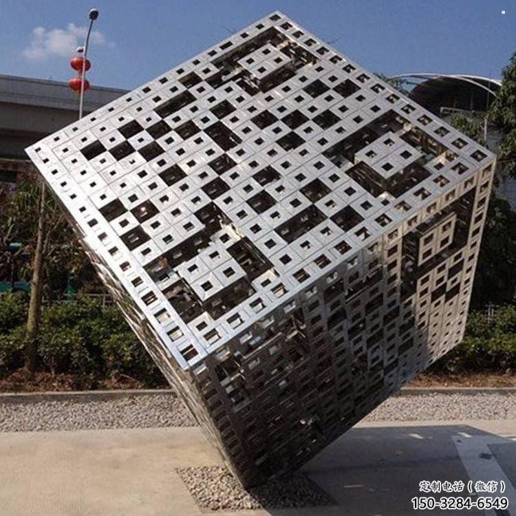 立方體雕塑精選，歐式風格，鏤空立方體雕塑選定