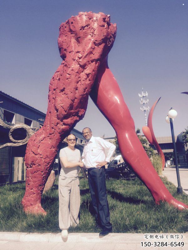 戶外人字雕塑通用，多彩藝術(shù)，環(huán)境不銹鋼人字雕塑供應(yīng)