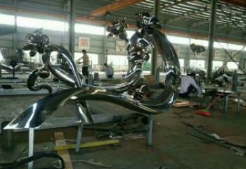 梧桐花雕塑制作廠家，城市裝飾，鏡面梧桐花雕塑標(biāo)準(zhǔn)