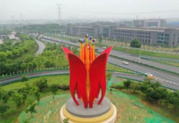 梧桐花雕塑專供，廣場雕塑，不銹鋼梧桐花雕塑標(biāo)準(zhǔn)