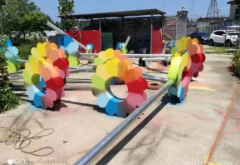 杏花雕塑定價(jià)，烤漆工藝，不銹鋼杏花雕塑制作廠家