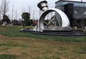 鋼結(jié)構(gòu)戒指環(huán)雕塑指用，景觀雕塑，藝術(shù)戒指環(huán)雕塑點(diǎn)擊