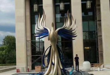 地產孔雀雕塑生產，城市裝飾，景觀不銹鋼孔雀雕塑選定