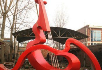 大提琴雕塑供求，抽象雕塑，不銹鋼大提琴雕塑優選