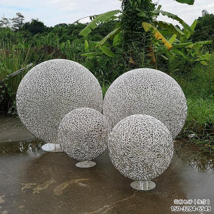 空心球雕塑精選，歐式風(fēng)格，鏤空空心球雕塑選定廠家