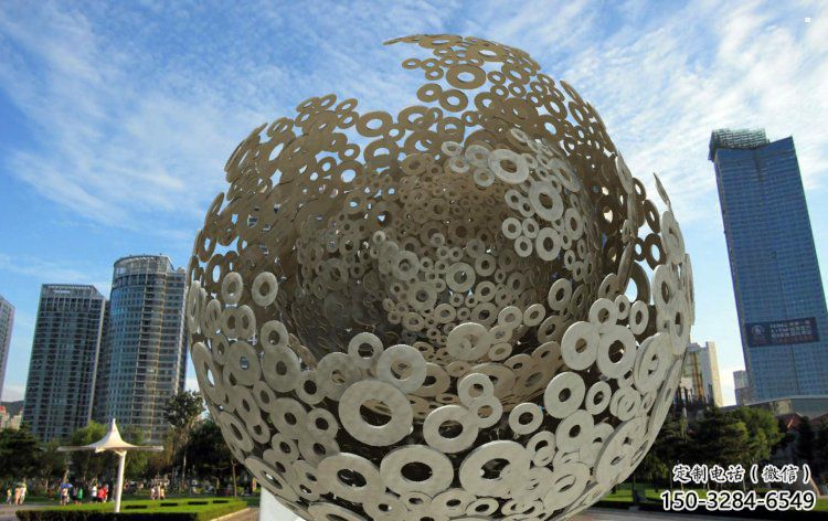 現(xiàn)代球形雕塑承接，歐式風(fēng)格，鏤空球形雕塑精選