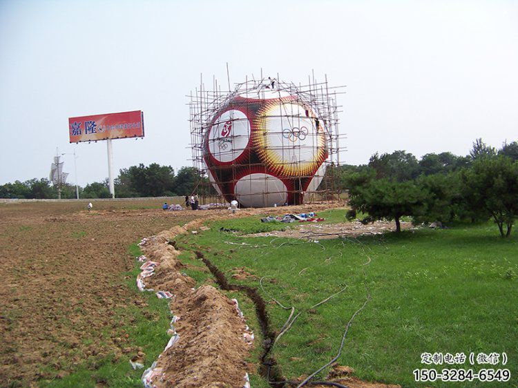 商業(yè)街足球雕塑 商業(yè)街足球雕塑