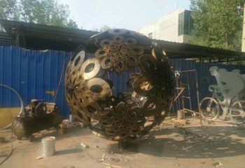 廣場球體雕塑，露天雕塑，不銹鋼球體雕塑標準