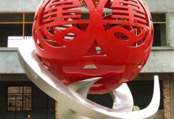 繡球雕塑承接，廣場系列，烤漆繡球雕塑標準