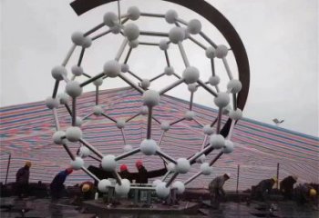 原子球雕塑廠家，戶(hù)外雕塑，不銹鋼原子球雕塑供給