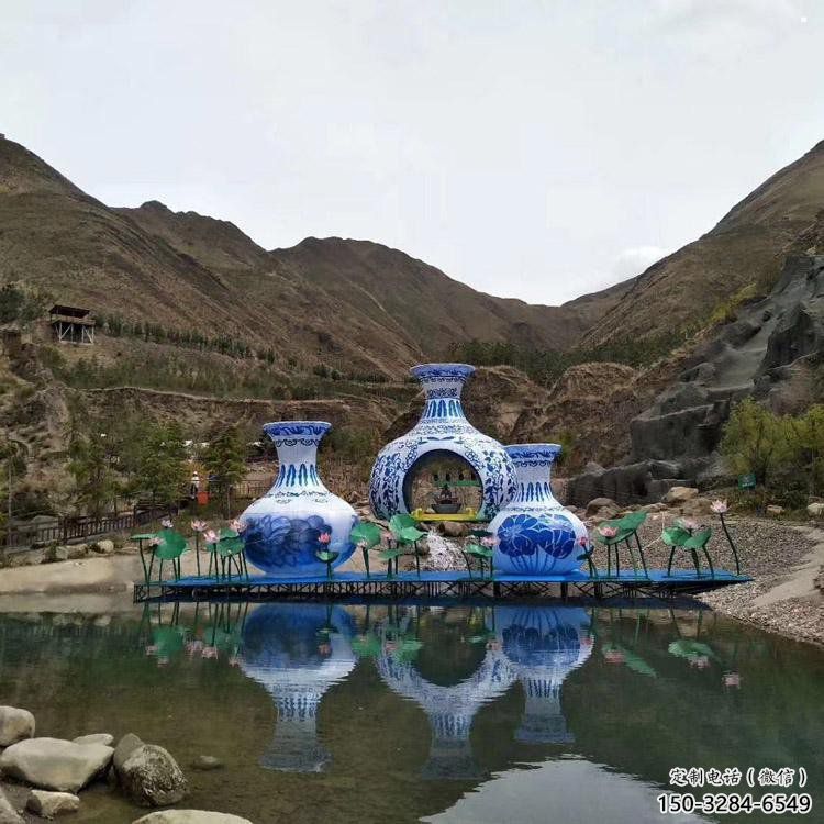花瓶雕塑通用，街道標識，玻璃鋼花瓶雕塑承接