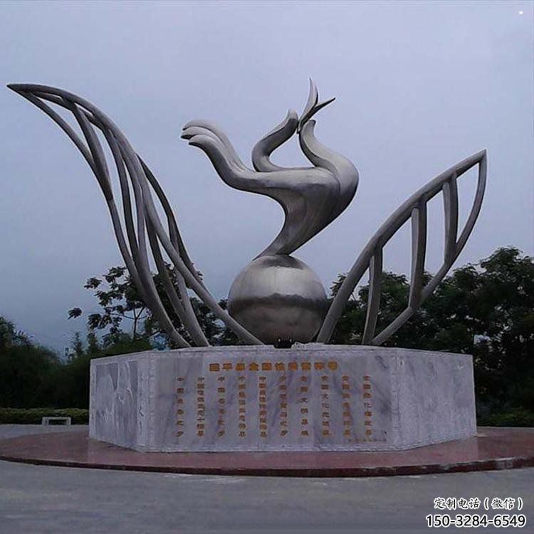 手拈花雕塑精選，戶外雕塑，不銹鋼手拈花雕塑優價