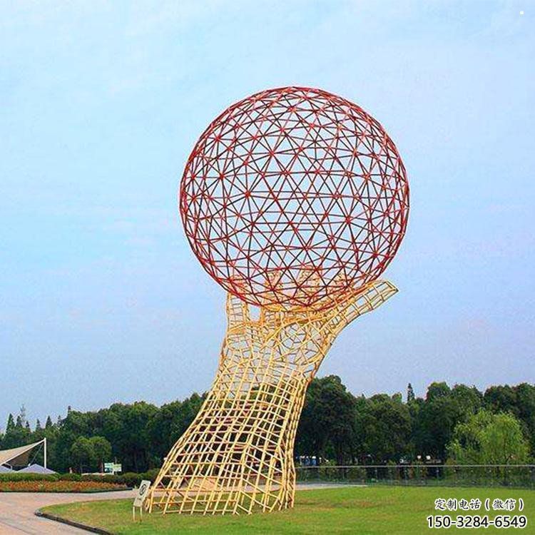 火球雕塑定制,市標(biāo)雕塑,鏤空手托火球雕塑廠家 火球雕塑定制,市標(biāo)雕塑,鏤空手托火球雕塑廠家