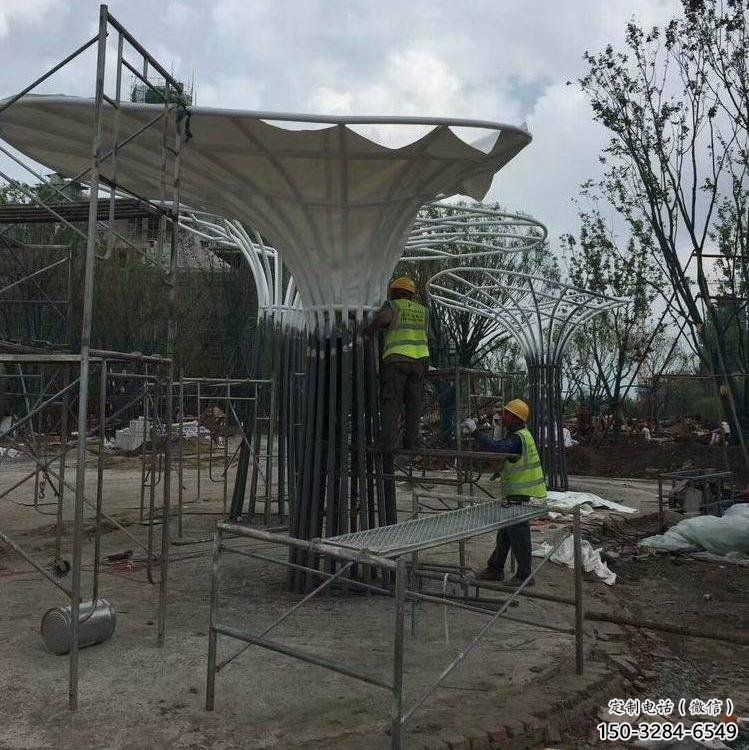 遮陽樹雕塑訂做，城市雕塑，不銹鋼遮陽樹雕塑制造