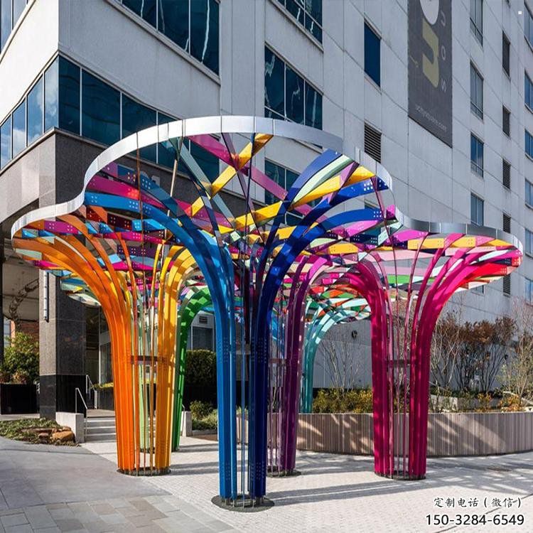 燈光樹雕塑服務商，美陳雕塑，燈光蘑菇樹雕塑精選