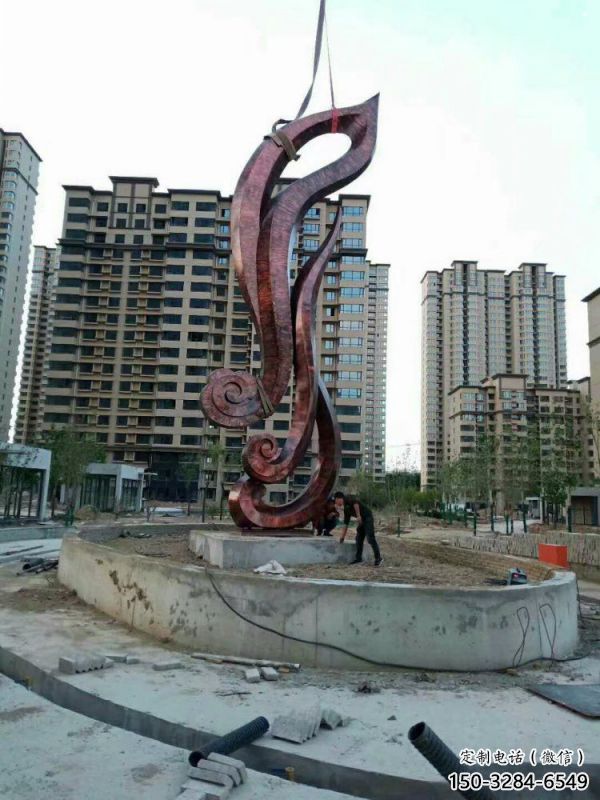 仿真樹葉雕塑定做，廣場雕塑，彩繪仿真樹葉雕塑提供