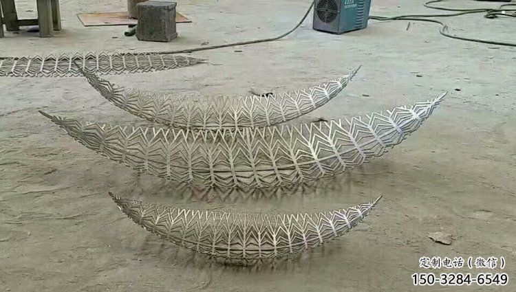 鏤空樹葉雕塑生產，戶外擺放，鏡面鏤空樹葉雕塑精選