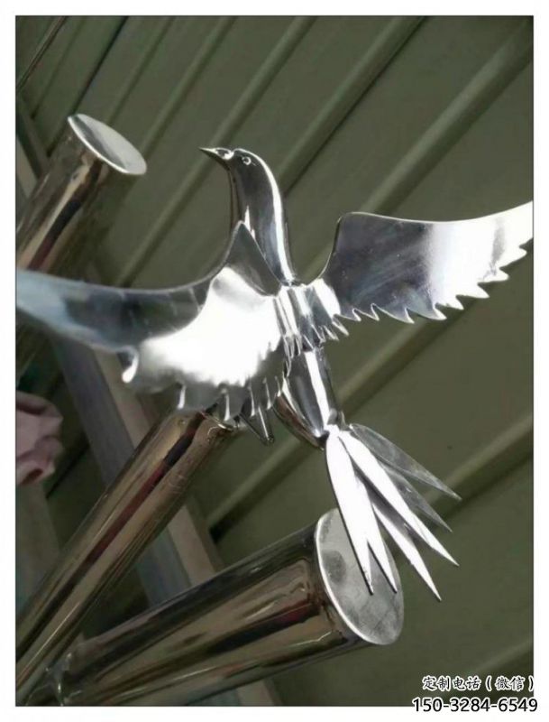 拉絲竹葉雕塑 拉絲竹葉雕塑