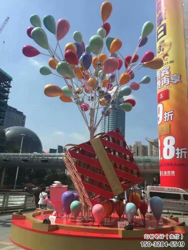 氣球樹雕塑定價，景區雕塑，玻璃鋼氣球樹雕塑生產商