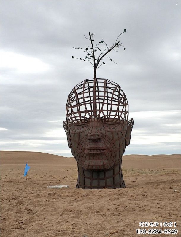 人頭像雕塑標(biāo)準(zhǔn)，彩鋼制作，鏤空鐵藝人頭像雕塑優(yōu)價(jià)