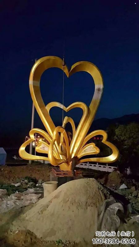 廣場心形人物雕塑 廣場心形人物雕塑