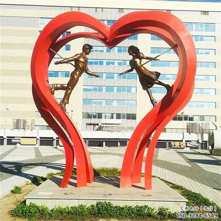 商業街心形人物雕塑 商業街心形人物雕塑