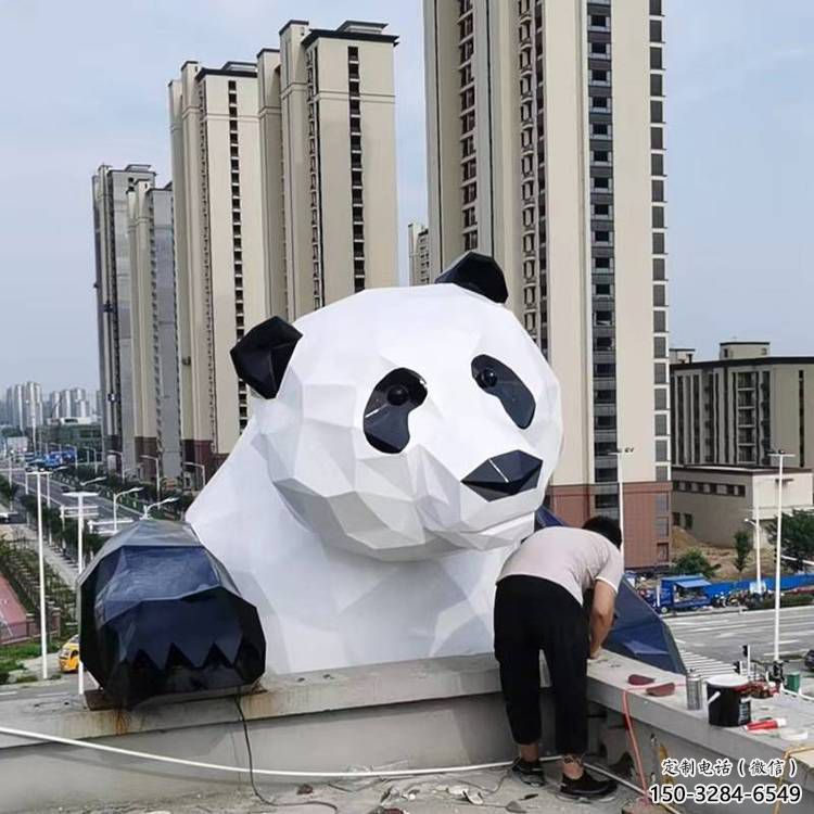 抽象熊貓雕塑展品,小區(qū)雕塑,切面熊貓雕塑工程制作 抽象熊貓雕塑展品,小區(qū)雕塑,切面熊貓雕塑工程制作
