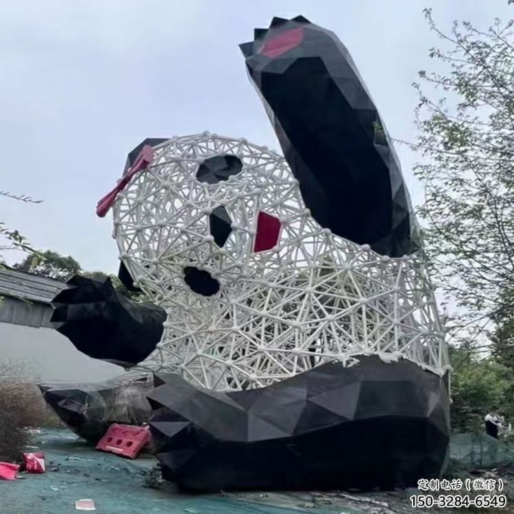景區熊貓雕塑優選,圓雕體系,鏤空切面熊貓雕塑選定 景區熊貓雕塑優選,圓雕體系,鏤空切面熊貓雕塑選定
