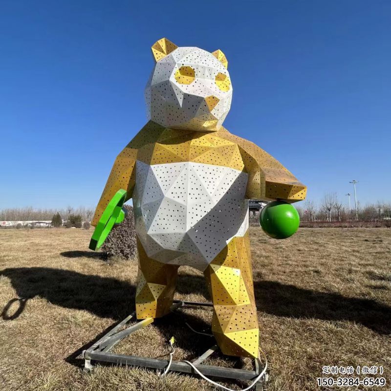 熊貓雕塑供需,透雕系列,空間切面熊貓雕塑制造商 熊貓雕塑供需,透雕系列,空間切面熊貓雕塑制造商