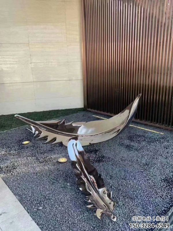 鏡面羽毛雕塑 鏡面羽毛雕塑