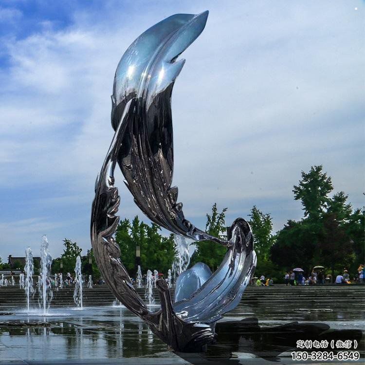 羽毛雕塑制作，園林裝飾，建筑鏡面羽毛雕塑批發(fā)