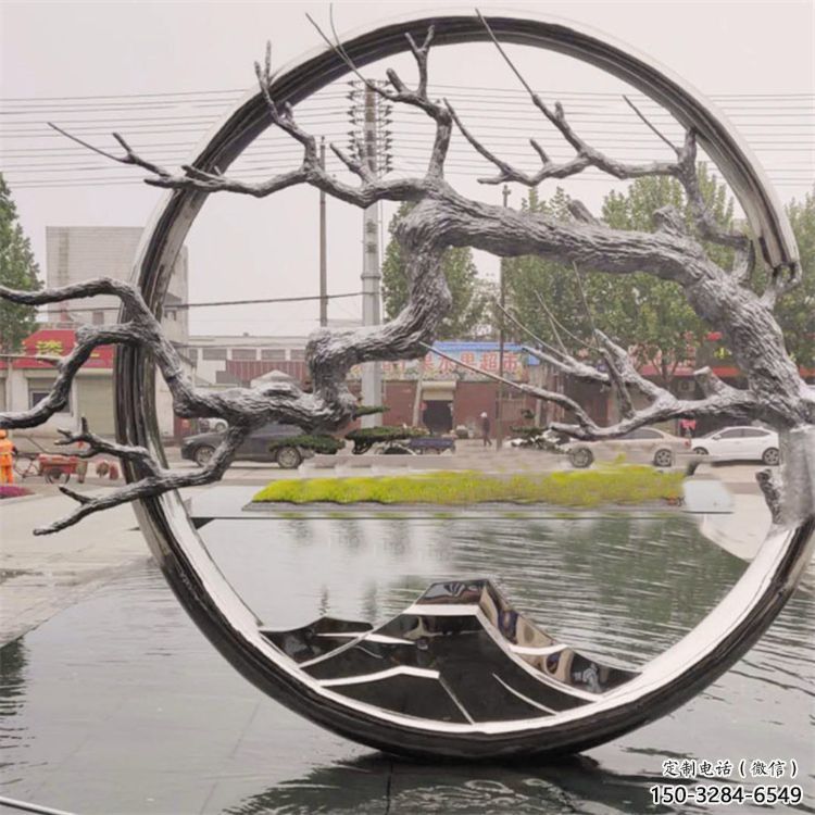 步行街花環(huán)雕塑 步行街花環(huán)雕塑