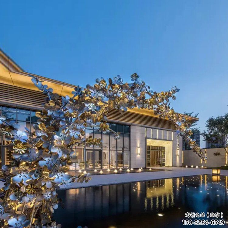 鏡面花環雕塑 鏡面花環雕塑