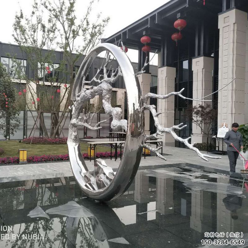 拉絲花環(huán)雕塑 拉絲花環(huán)雕塑