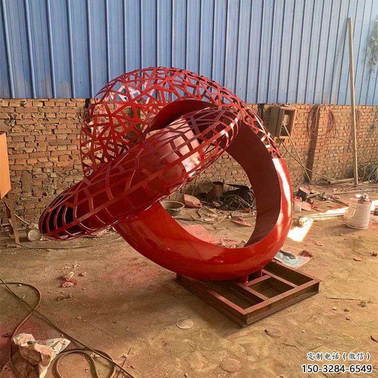 抽象雙環(huán)雕塑展品,小區(qū)雕塑,不銹鋼雙環(huán)雕塑制作精選 抽象雙環(huán)雕塑展品,小區(qū)雕塑,不銹鋼雙環(huán)雕塑制作精選