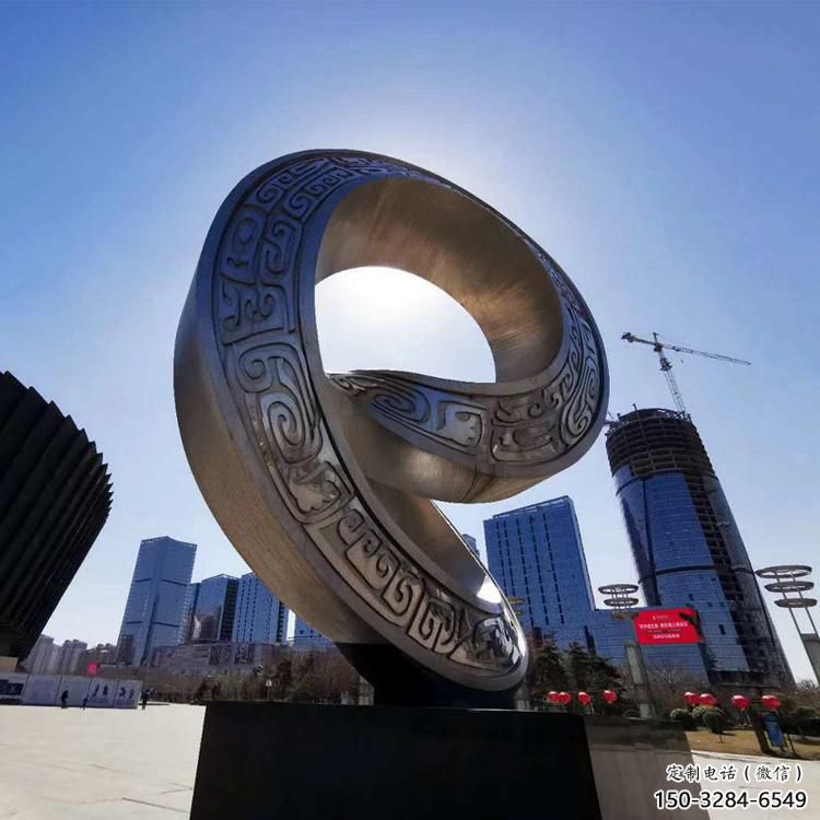 金屬雙環雕塑承接,陸地擺件,不銹鋼雙環雕塑制造商 金屬雙環雕塑承接,陸地擺件,不銹鋼雙環雕塑制造商