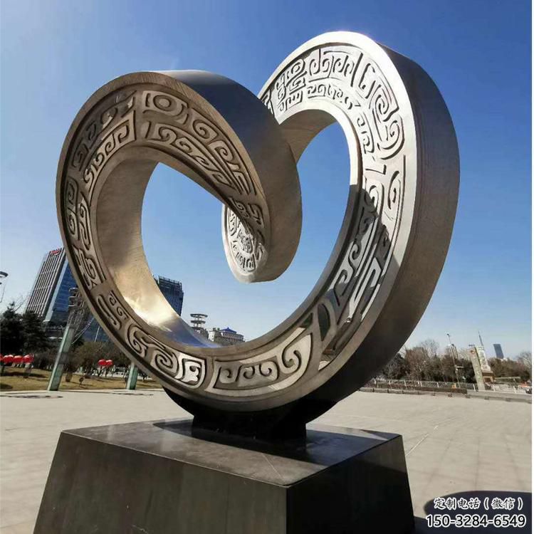 大型雙環雕塑常用,戶外擺放,不銹鋼雙環雕塑專供 大型雙環雕塑常用,戶外擺放,不銹鋼雙環雕塑專供